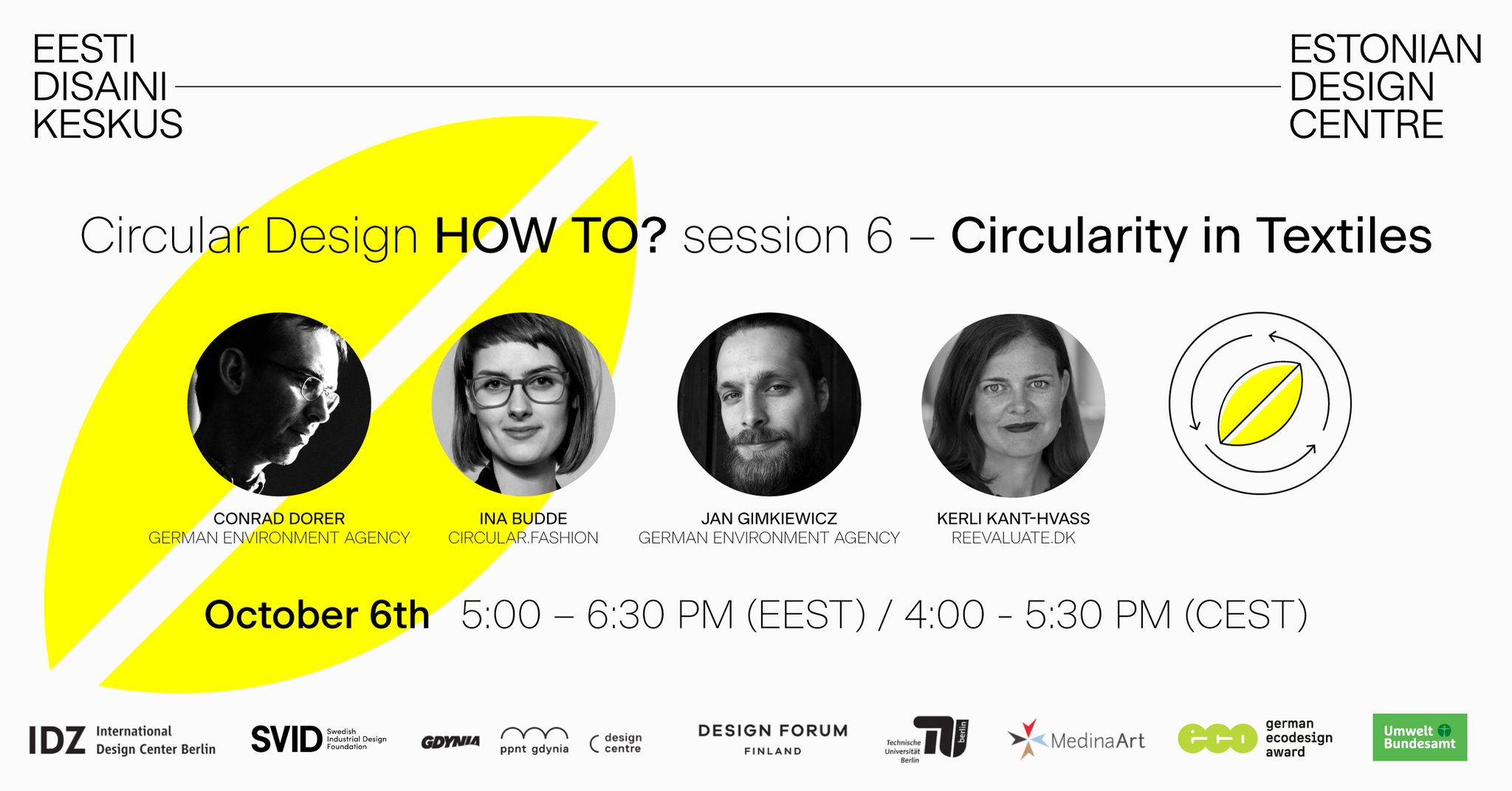 Session 6 - CIRCULARITY IN TEXTILES (6 Oct 2021)
